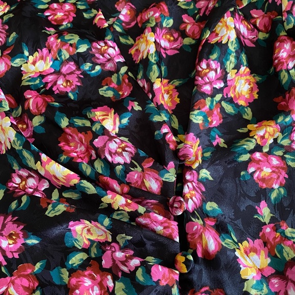 Vintage Pat Orgenti butique 80s Floral Print Blouse/Blazer Button Down Women’s - Picture 13 of 13